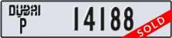 dubai - code - P - number -14188