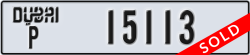 dubai - code - P - number -15113