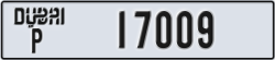 dubai - code - P - number -17009