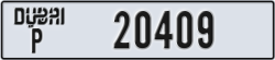 dubai - code - P - number -20330