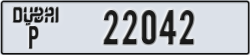 dubai - code - P - number -22042