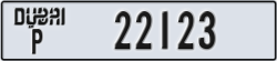 dubai - code - P - number -22123
