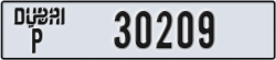 dubai - code - P - number -30130