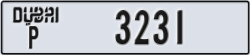 dubai - code - P - number -3231