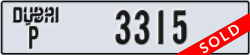 dubai - code - P - number -3315