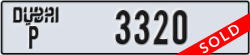 dubai - code - P - number -3320