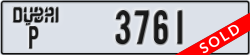 dubai - code - P - number -3761