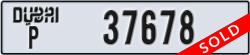 dubai - code - P - number -37678