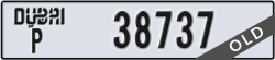 dubai - code - P - number -38737