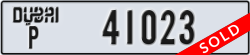 dubai - code - P - number -41023