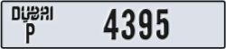 dubai - code - P - number -4395