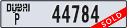 dubai - code - P - number -44784
