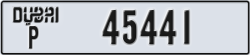 dubai - code - P - number -45441