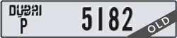 dubai - code - P - number -5182