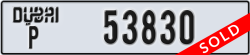 dubai - code - P - number -53830