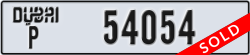 dubai - code - P - number -54054