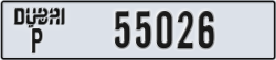 dubai - code - P - number -55026