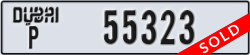 dubai - code - P - number -55323
