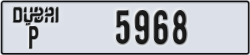 dubai - code - P - number -5968