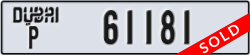 dubai - code - P - number -61181