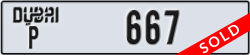 dubai - code - P - number -667