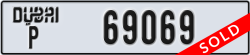dubai - code - P - number -69069