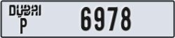 dubai - code - P - number -6978