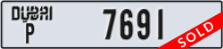 dubai - code - P - number -7691