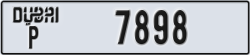 dubai - code - P - number -7819