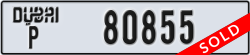 dubai - code - P - number -80855