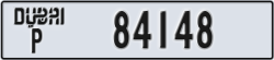 dubai - code - P - number -84148