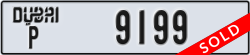 dubai - code - P - number -9199