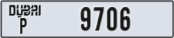 dubai - code - P - number -9706