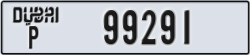 dubai - code - P - number -99291