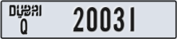 dubai - code - Q - number -20031