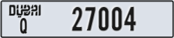 dubai - code - Q - number -27004