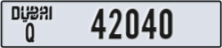 dubai - code - Q - number -42040