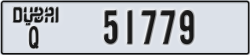 dubai - code - Q - number -51779