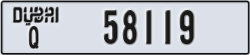 dubai - code - Q - number -58119