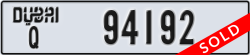 dubai - code - Q - number -94192