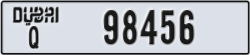 dubai - code - Q - number -98456