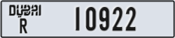 dubai - code - R - number -10922