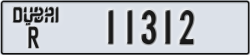 dubai - code - R - number -11312