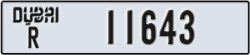 dubai - code - R - number -11643