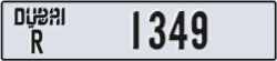 dubai - code - R - number -1349