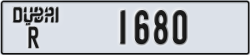 dubai - code - R - number -1680