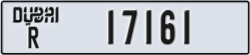 dubai - code - R - number -17161