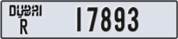 dubai - code - R - number -17893