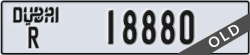 dubai - code - R - number -18880