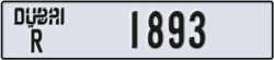 dubai - code - R - number -1893